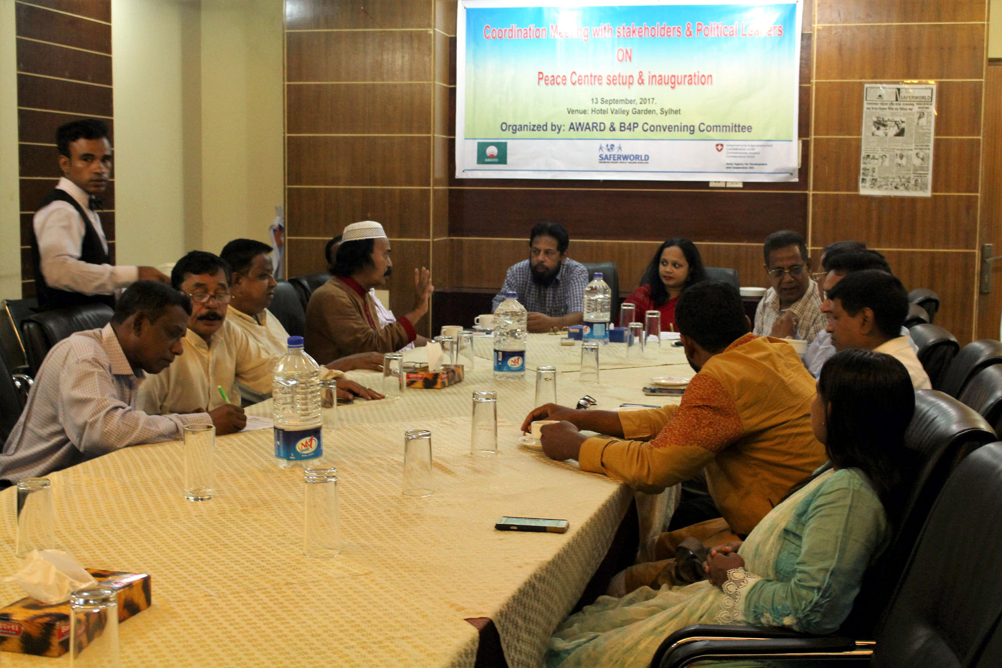 Coordination Meeting WITH Stack-holders & Political Leaders on Peace Center Setup & Inauguration 