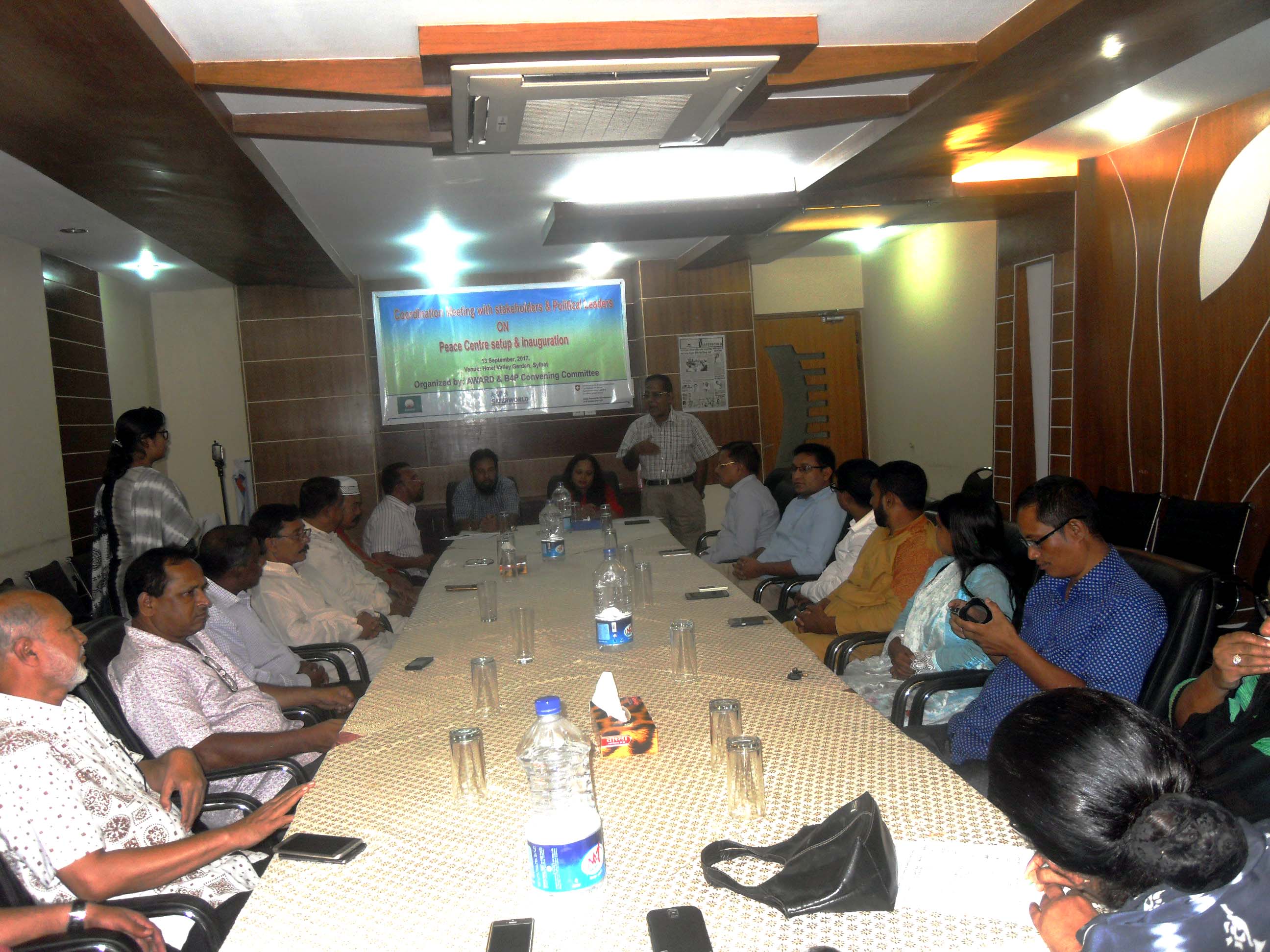 Coordination Meeting WITH Stack-holders & Political Leaders on Peace Center Setup & Inauguration 